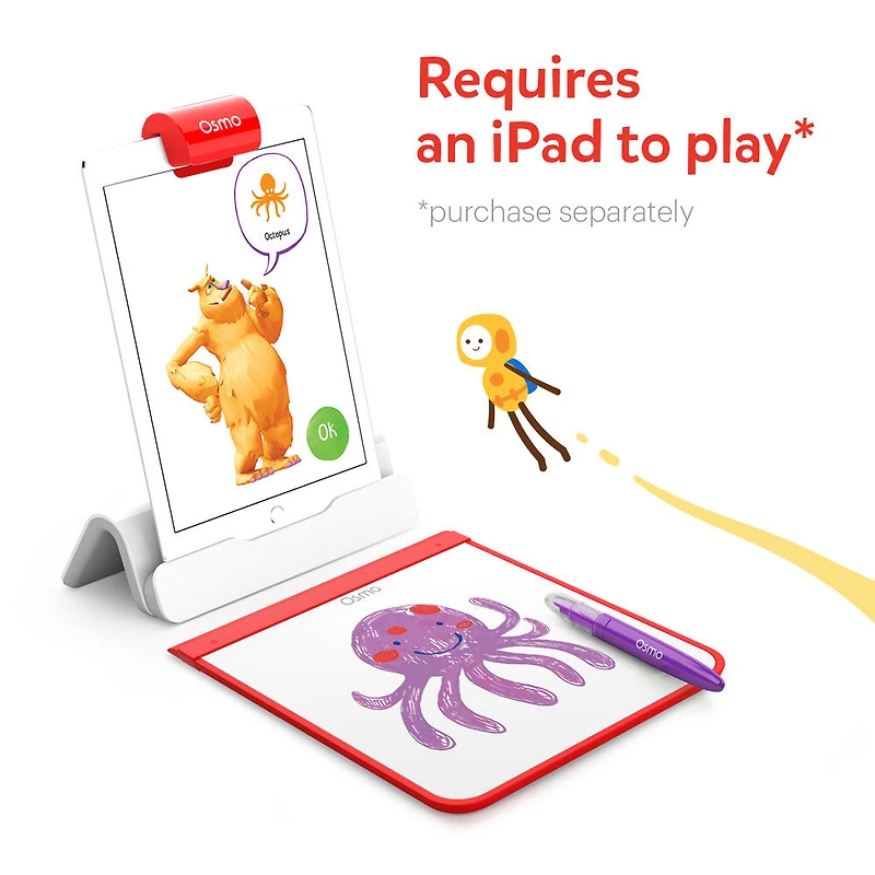 Osmo - Creative Starter Kit pour iPad: 3 jeux éducatifs (Base Osmo incluse)