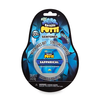 Pâte à modeler de BrainiPutti Gemtones Sapphirical de OrbSlimy 40g