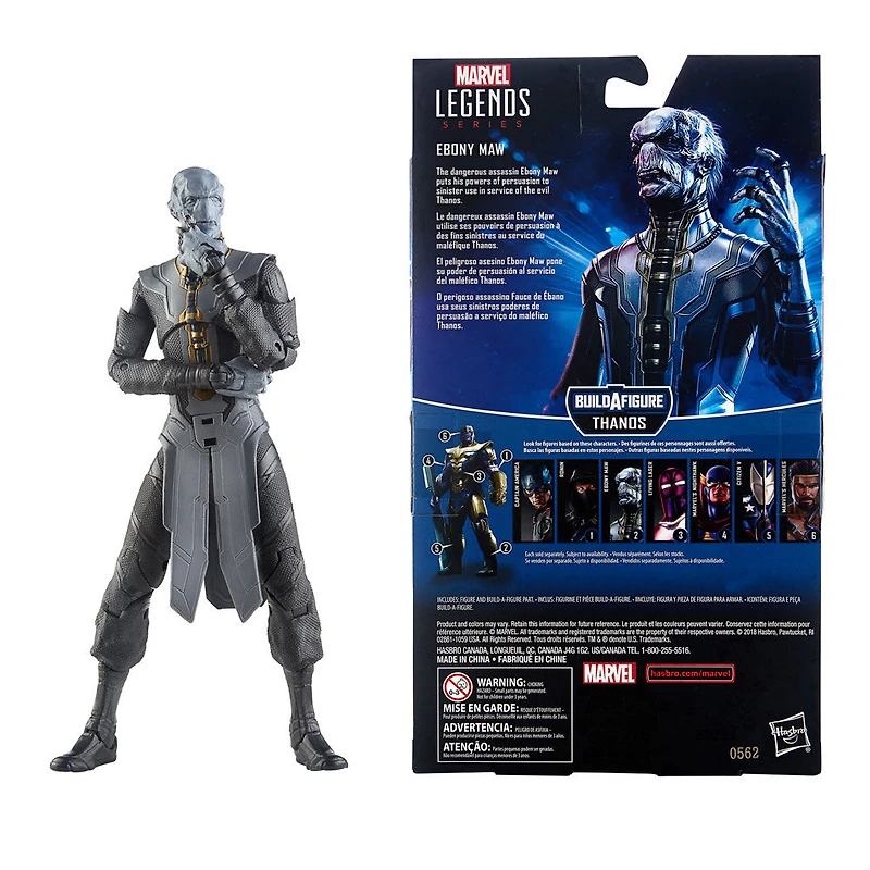 Avengers série Marvel Legends Avengers : Phase finale - Figurine de collection Ebony Maw de 15 cm de l'univers cinématographique de Marvel