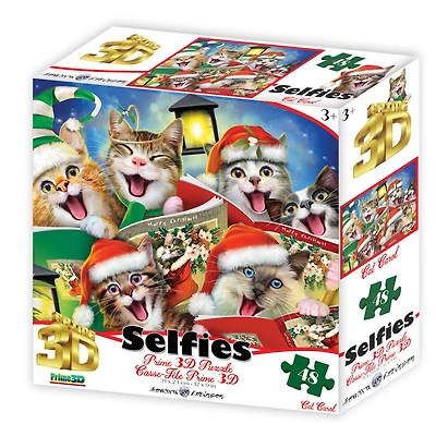 Howard Robinson Noël: Cat Caroling Selfie - 48 pièces