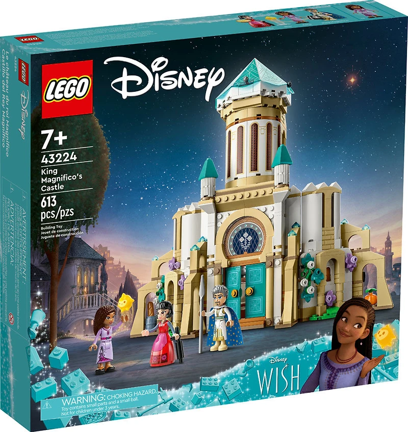 LEGO  Disney King Magnifico's Castle 43224 Building Toy Set (613 Pieces)