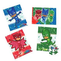 PJ Masks, 4 Jigsaw Puzzle Bundle 48-Piece Easy Cartoon Disney Junior Show Catboy Owlette Gekko with Portable Rope Gift Box