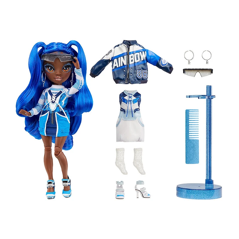 Rainbow High Coco Vanderbalt - Poupée-mannequin bleu de cobalt