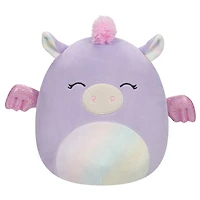 Squishmallows 7.5" - Rei le pégase rose et violet