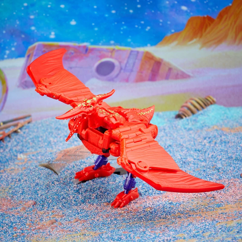 Transformers Generations Legacy Buzzworthy Bumblebee, figurine Evil Predacon Terrorsaur classe Deluxe - Notre exclusivité