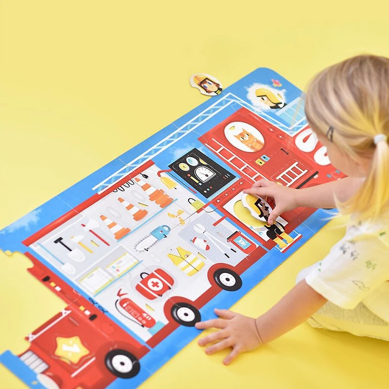Make-A-Match Fire Truck Puzzle