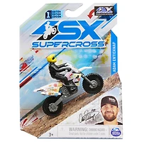 Supercross, Authentic Adam Enticknap 1:24 Scale Die-Cast Motorcycle with Rider Figure