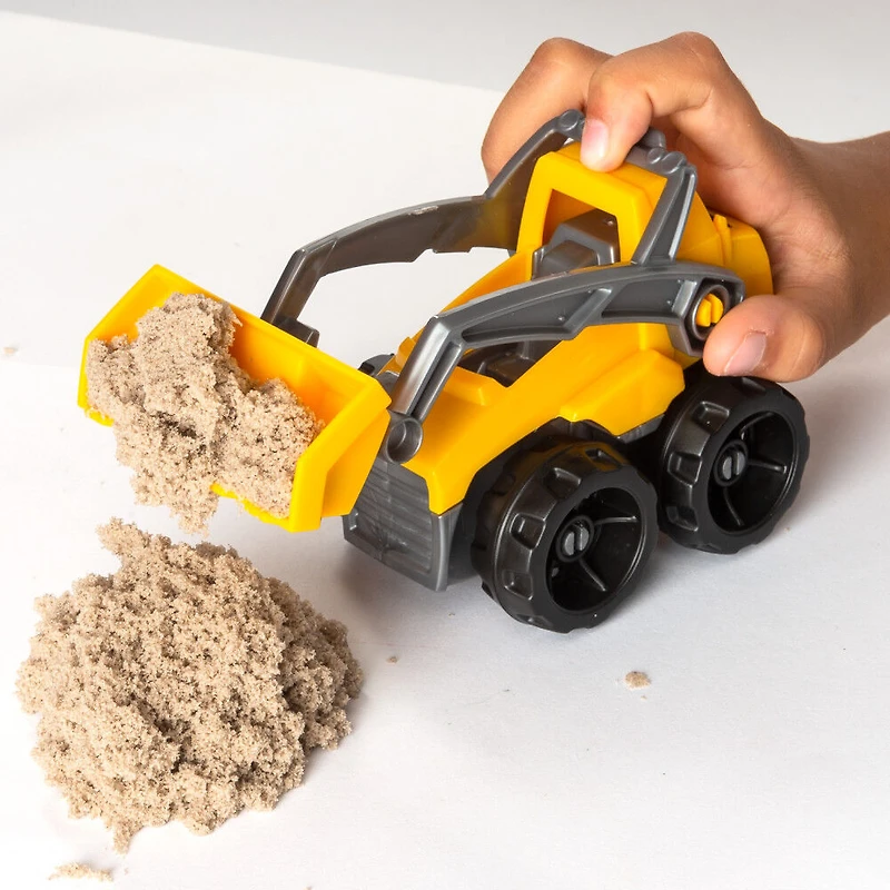 Kinetic Sand, Coffret Camion pour creuser et démolir avec 454 g de Kinetic Sand