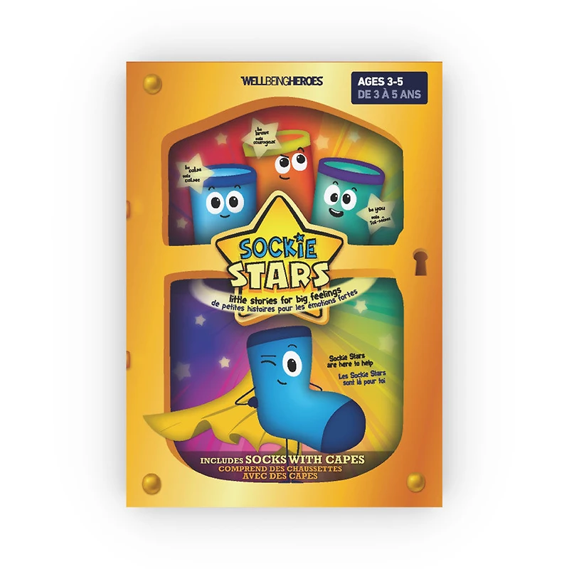 Wellbeing Heroes' Sockie Stars - Age 3-5 - English Edition
