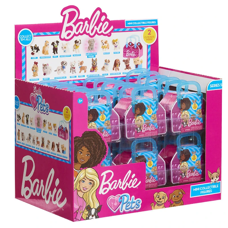 Mini Figurines d'Animaux Barbie à Collectionner de la Série 5 - 2 Figurines Cachées - Notre exclusivité
