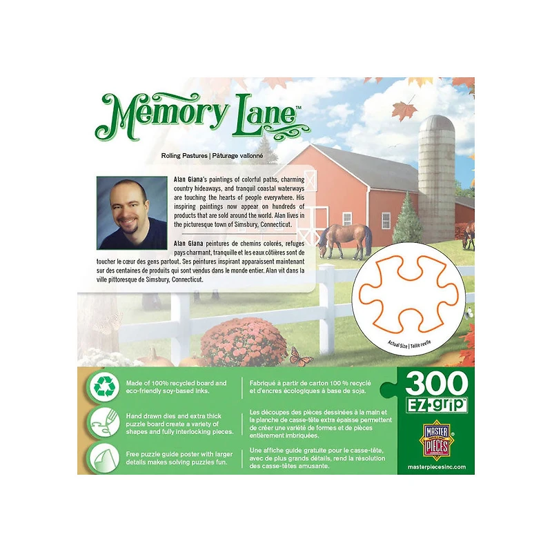 Masterpieces Puzzle Company Memory Lane - Rolling Pastures 300 Piece Puzzle