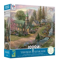Ceaco Thomas Kinkade Puzzle 1000 pièces Chapelle du dimanche matin