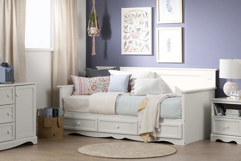 Meubles South Shore, Daybed with Storage - Pure White