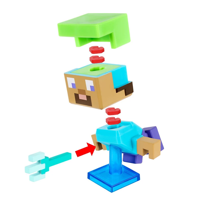 Treasure X Minecraft Sable et océan - Personnage de la Surface à découvrir et à assembler