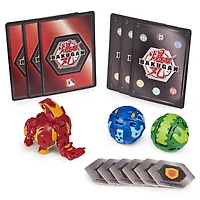 Bakugan, Starter Pack 3 personnages, Pyrus Trunkaious, Créatures transformables à collectionner