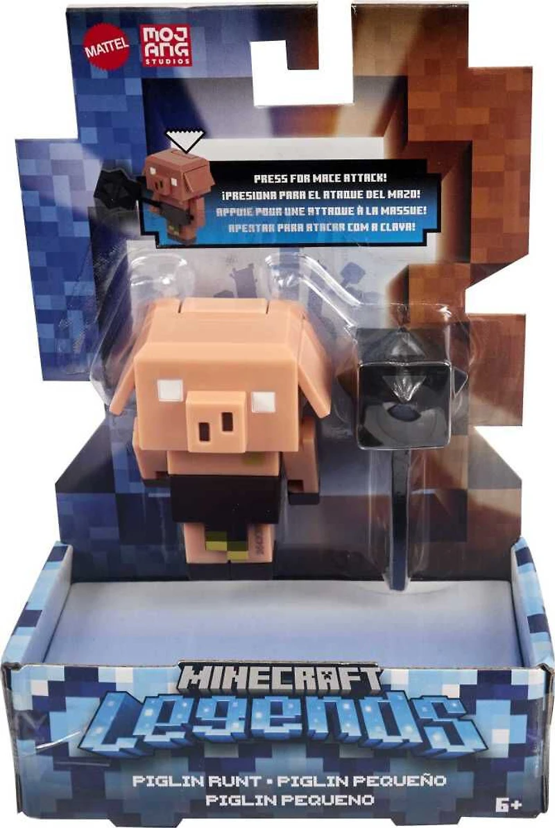 Minecraft Legends Piglin Figurine articulée avec fonctions d'attaque et accessoire