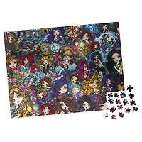 500-Piece Jigsaw Puzzle with Foil Accents, Doll Girl Collage