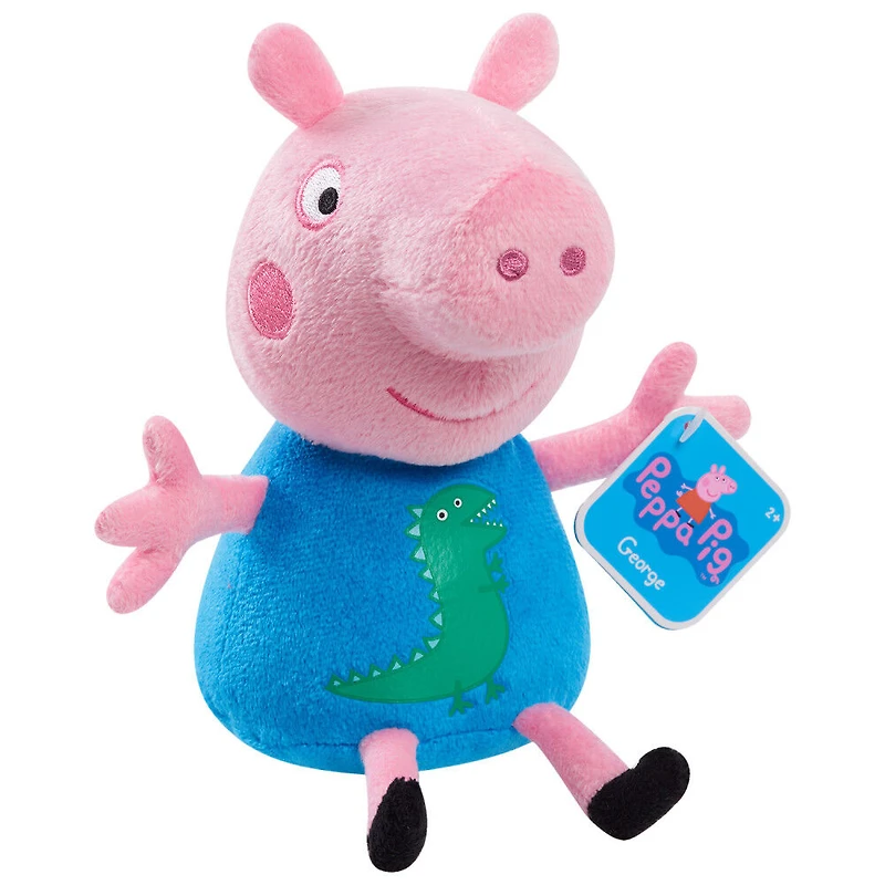Peluche à Grains Peppa Pig de 20 cm (8 pouces) George Pig, Petit Animal en Peluche Très Doux A Câliner