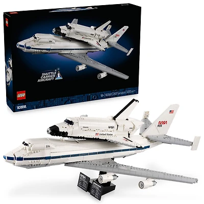 LEGO Icons Shuttle Carrier Aircraft Building Set - DIY Space Decor for Adults, Ages 18+ - 10360