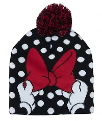 Ensemble Bonnet À Pompon Et Gants Minnie Mouse