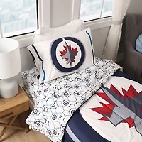 Ensemble de literie simple 4 pièces LNH- Jets de Winnipeg