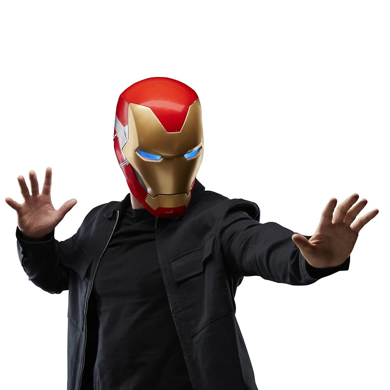 Marvel Legends Series, casque électronique premium Iron Man avec effets lumineux, Avengers: Endgame, jouet de cosplay pour adultes