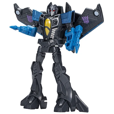 Transformers EarthSpark, figurine Skywarp classe Guerrier de 12,5 cm, jouet robot