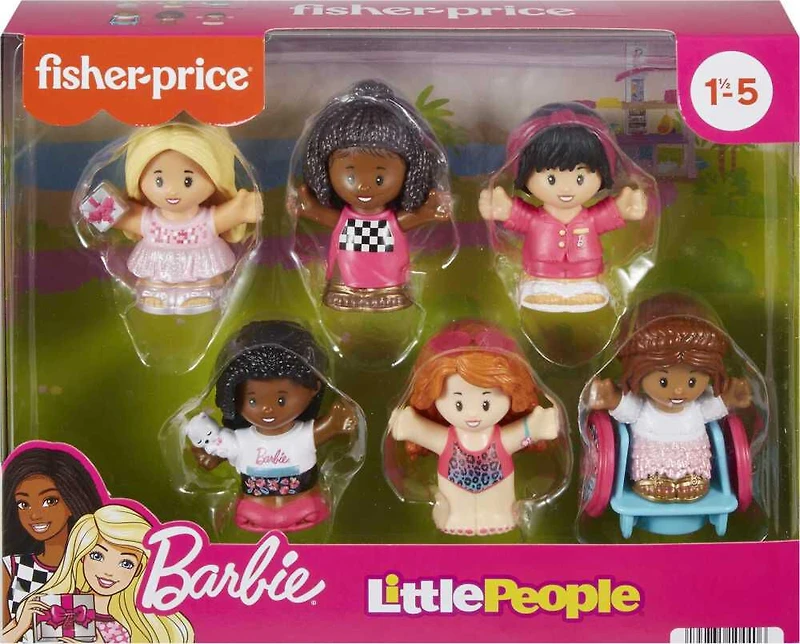Fisher-Price Little People Barbie Coffret de 6 figurines