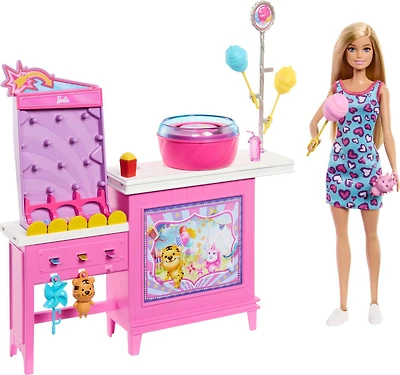 Barbie Mysteries: Beach Detectives Barbie "Malibu" Doll, Cotton Candy Game Playset & Accessories
