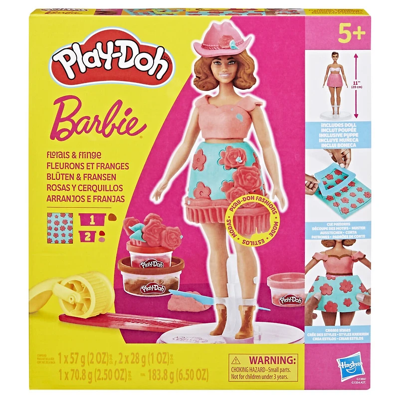 Play-Doh Barbie Florals and Fringe Doll Set