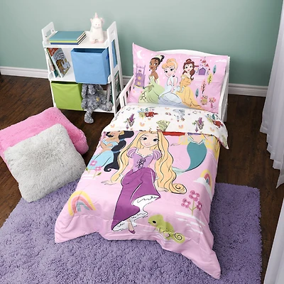 Ensemble de literie 2 Articles Princesses pour Enfant, comprenant une Couette et une Taie d'Oreiller