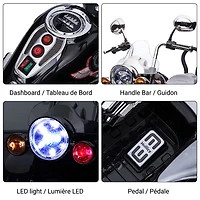 Voltz Toys Moto 12V électrique 2 places à chevaucher