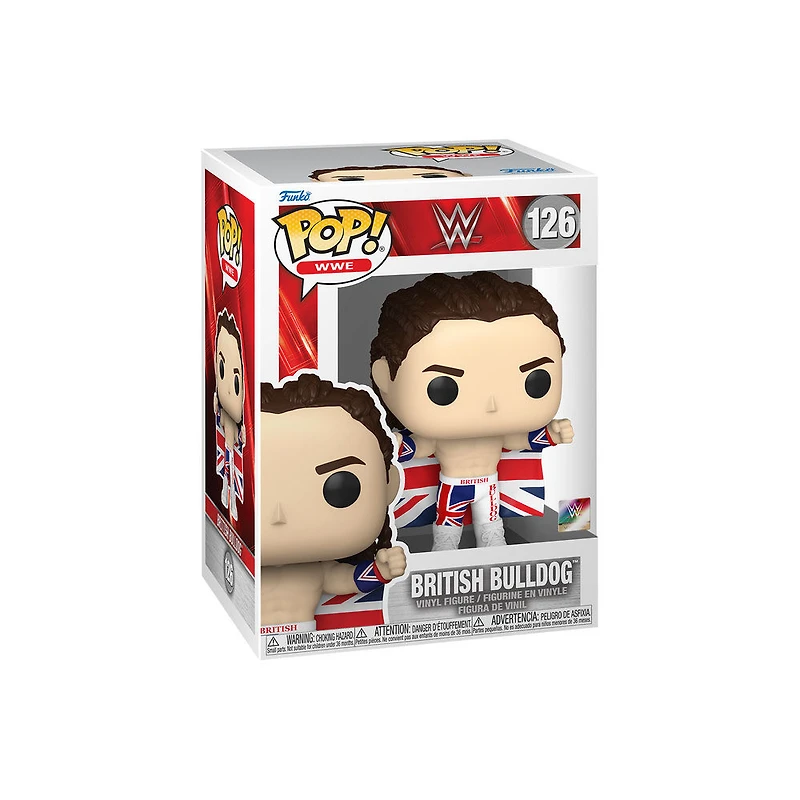 Funko POP WWE: British Bulldog Figurine En Vinyle