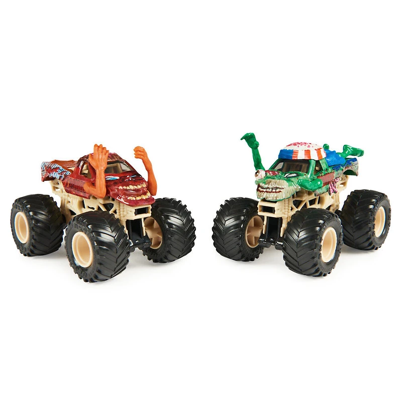 Monster Jam, Monster trucks officiels en métal moulé Zombie Vs. Zombie Die-Cast, échelle 1:64