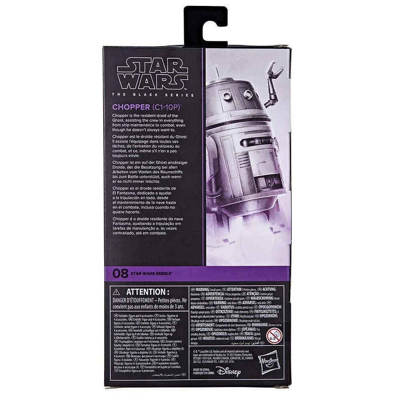 Star Wars The Black Series, figurine Chopper (C1-10P) de 15 cm, Star Wars: Rebels