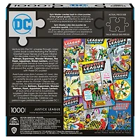 DC Comics, Justice League 1000-Piece Jigsaw Puzzle Wonder Woman Superman Comic Book Artwork with Poster Included