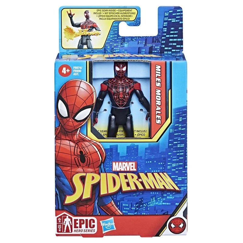Marvel Spider-Man Epic Hero Series Miles Morales 4 Inch Action Figure