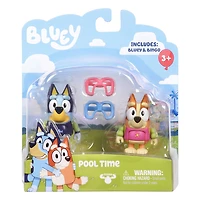 Bluey Figure 2 Pack- Pool Time - Bluey and Bingo