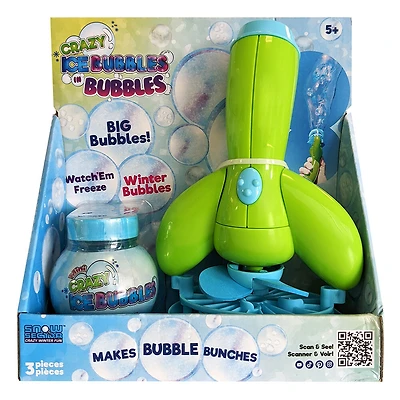 Crazy Ice Bubbles - Green Bubbles in Bubbles Blower - 3.5oz bottle