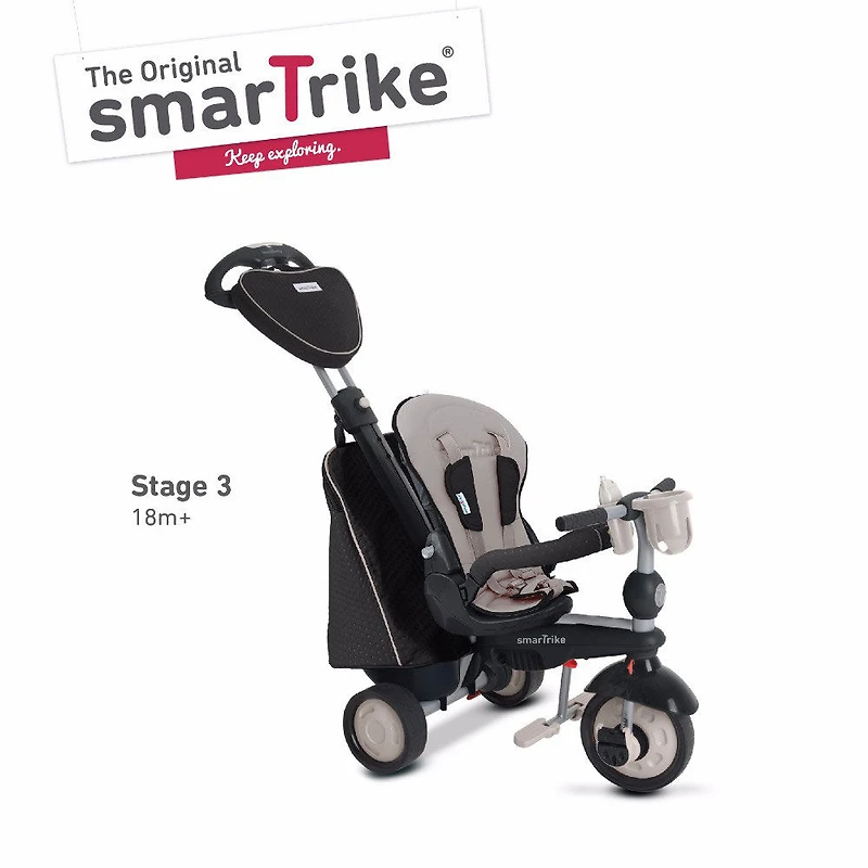 smarTrike: Infinity - Trike Aménageable NOIR (Trike qui transitions avec les enfants) - Notre exclusivité