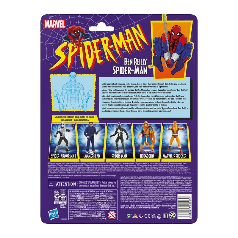 Marvel Legends Series Spider-Man, figurine Spider-Man : Ben Reilly de 15 cm