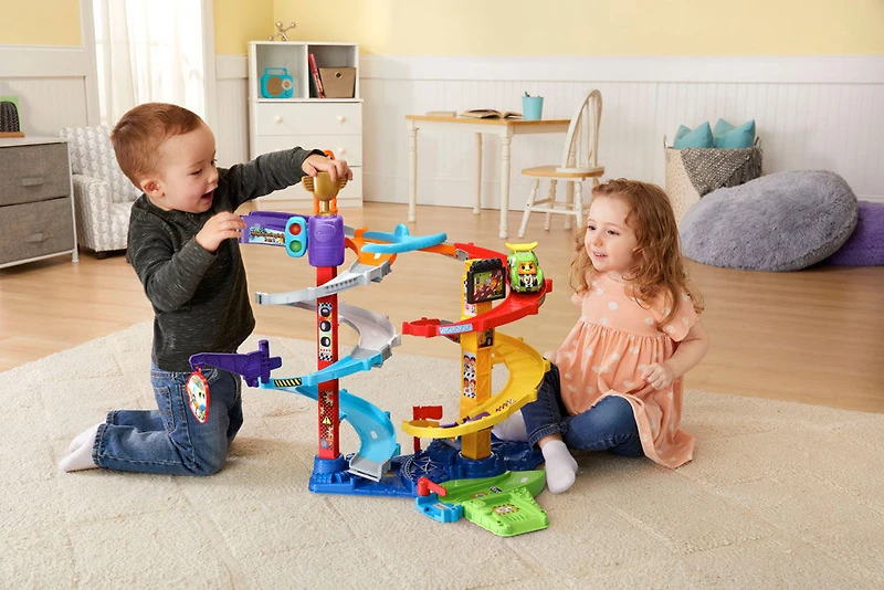VTech Tut Tut Bolides Ultimate Corkscrew Tower - French Edition