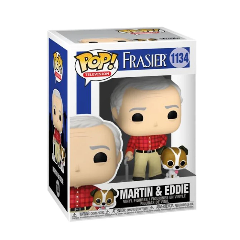 Figurine en Vinyle Martin and Eddie par Funko POP! Frasier