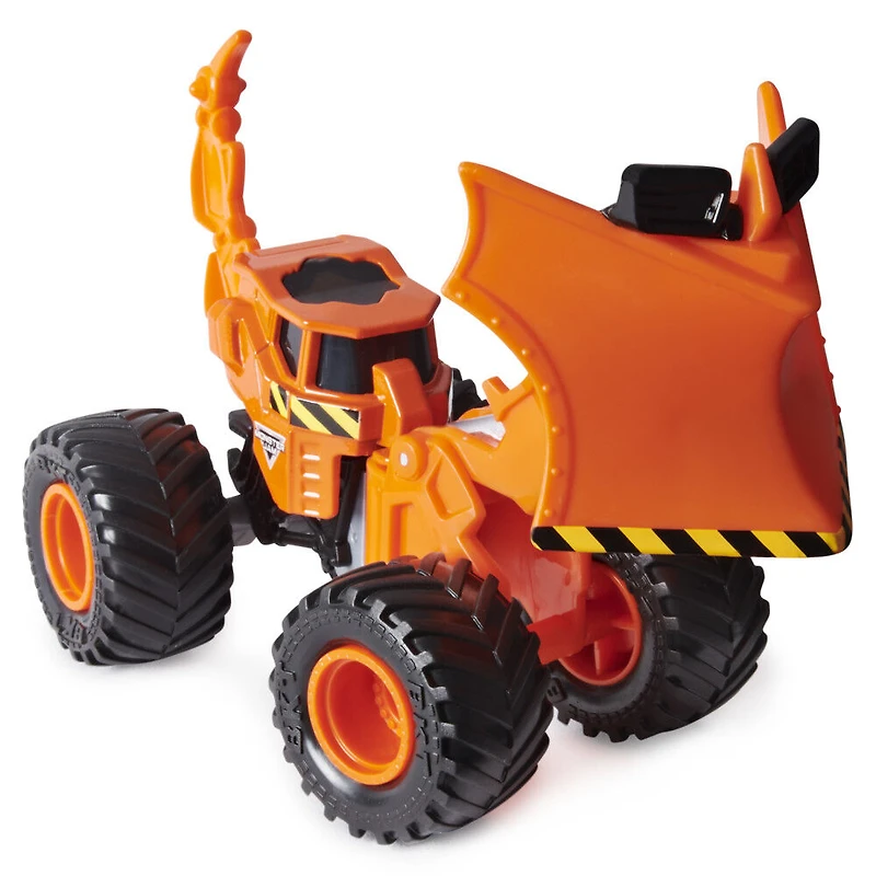 Monster Jam, Monster truck Wedge Dirt Squad Plow officiel avec pièces mobiles, véhicule en métal moulé à l'échelle 1:64
