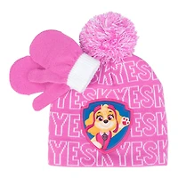 Nickelodeon Skye Paw Patrol Toque And Mitten Set Pink