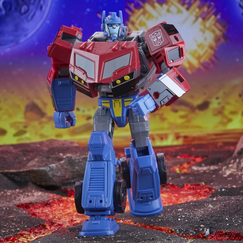 Transformers Generations Legacy United, figurine Animated Universe Optimus Prime classe Voyageur