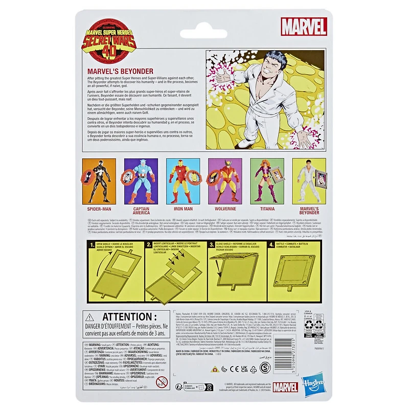 Marvel Legends Series Marvel's Beyonder, Retro Marvel Super Heroes Secret Wars Comics Collectible 6 Inch Action Figure