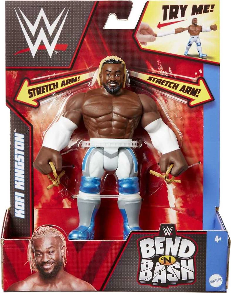 WWE - Bend 'N Bash - Figurine articulée - Kofi Kingston