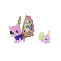 Hatchimals CollEGGtibles, Sibling Luv Pack Rainbow-cation avec 1 grand enfant, 1 bébé et une couverture en tissu (les styles peuvent varier)