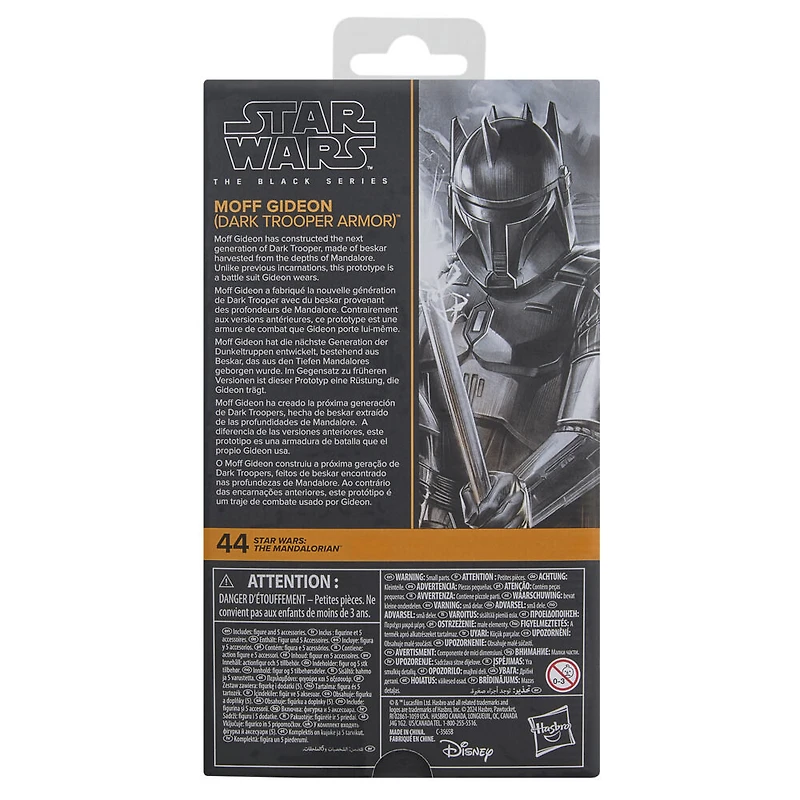 Star Wars The Black Series, figurine de collection Moff Gideon (armure de Dark Trooper) de 15 cm, Star Wars: The Mandalorian, à partir de 4 ans